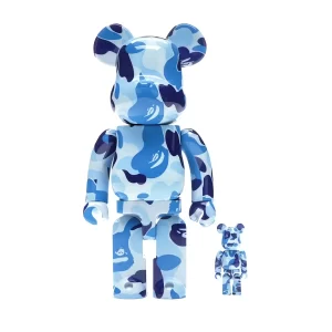 Bearbrick A Bathing Ape ABC Camo 400% Blue Toy