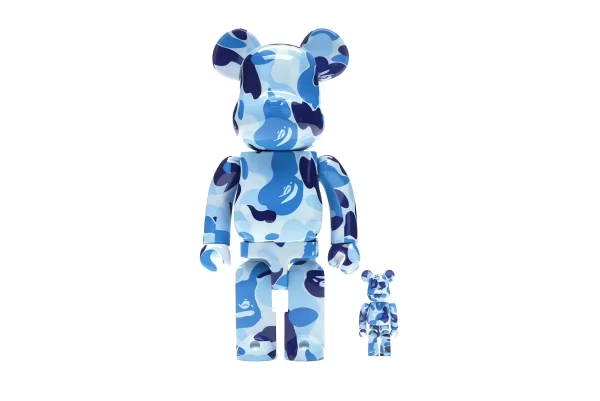 Bearbrick A Bathing Ape ABC Camo 400% Blue Toy