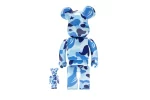 Bearbrick A Bathing Ape ABC Camo 400% Blue Toy Back