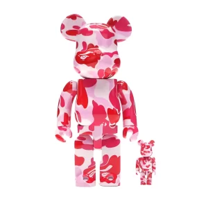 Bearbrick A Bathing Ape ABC Camo 400% Pink Toy