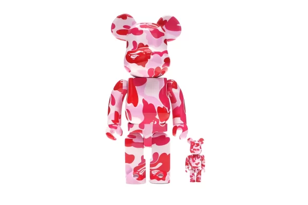 Bearbrick A Bathing Ape ABC Camo 400% Pink Toy