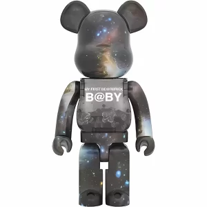Bearbrick My First Bearbrick Baby Space Version 1000%Black Toy main 2