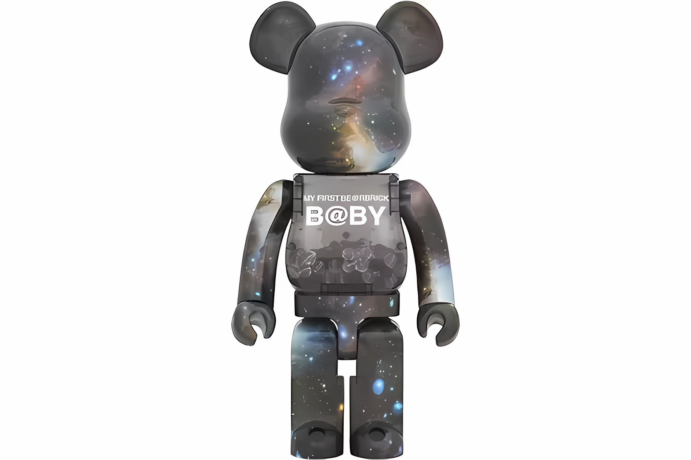 Bearbrick My First Bearbrick Baby Space Version 1000%Black Toy main 2