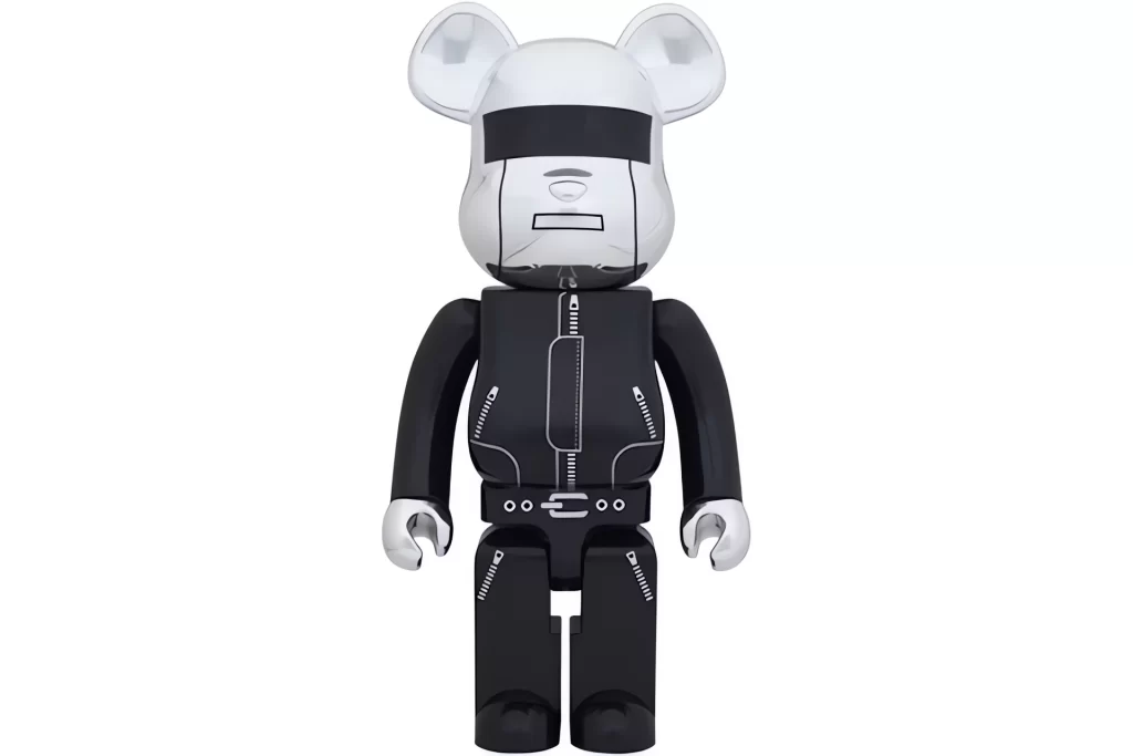 Bearbrick x Daft Punk 1000% Silver Toy