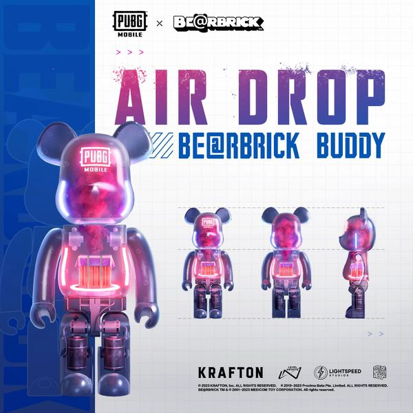 Bearbrick x PUBG Mobile Air Drop 1000% Toy detail 1