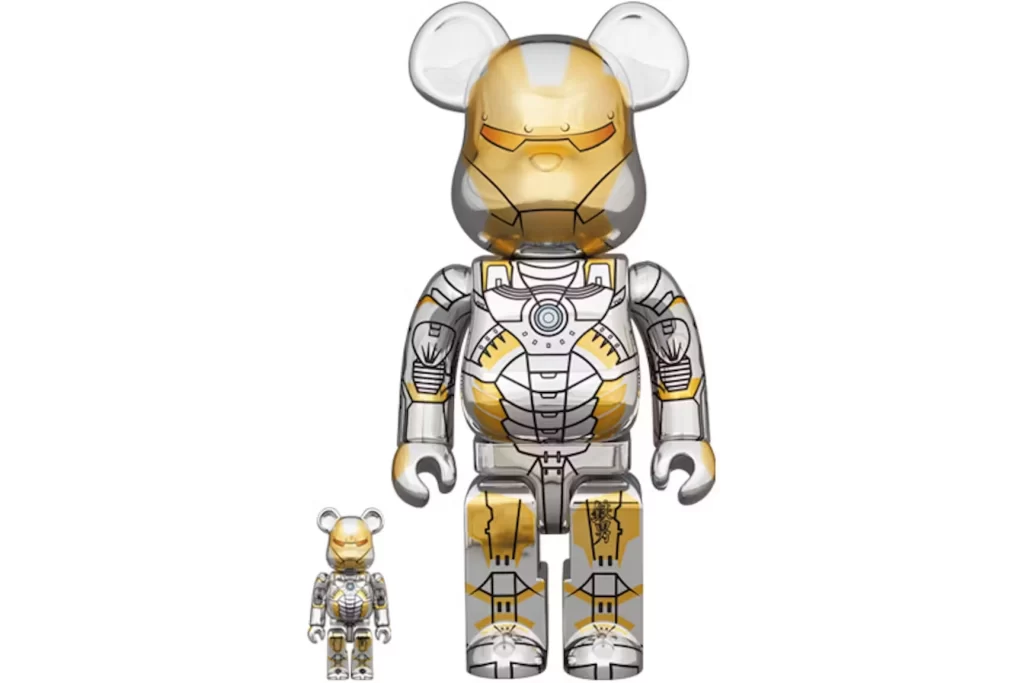 Bearbrick x Sorayama x Marvel Iron Man 400% Toy
