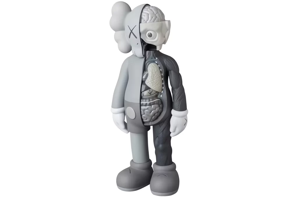 KAWS Companion Flayed Open Edition Vinyl Figure Grey Toy