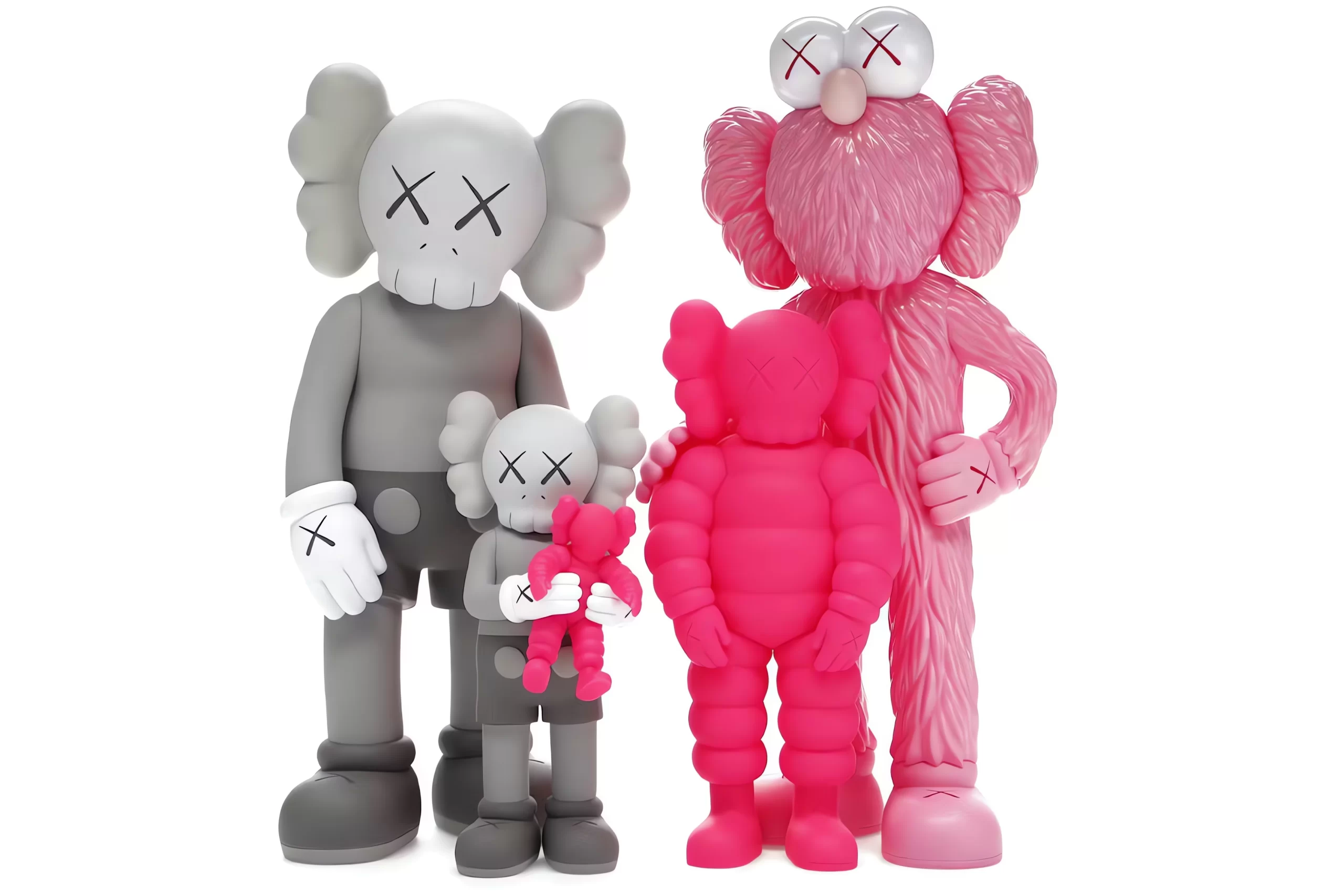 KAWS Classic Logo White Vinyl Car Decal Sticker - 7x3 Inches - JDM Style Window Graphic