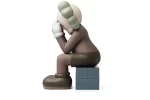 KAWS Passing Through Open Edition Vinyl Figure Brown Toy Side