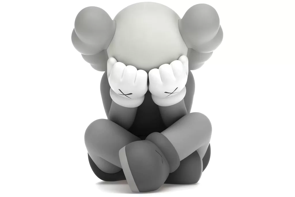 KAWS Separated Vinyl Figure Grey Toy