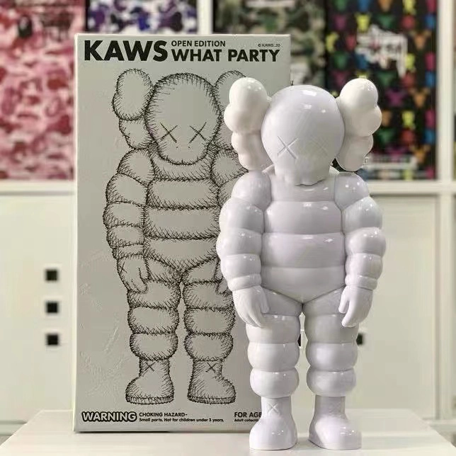 KAWS What Party Vinyl Figure White Toy detail 1