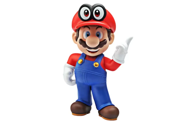 Super Mario Brothers Anime Large Model With Eyes Hat Toy