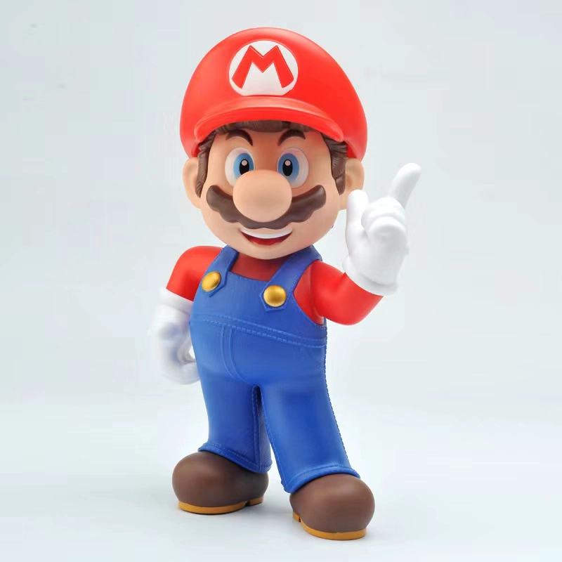 Super Mario Brothers Anime Large Model With M Hat Toy 3