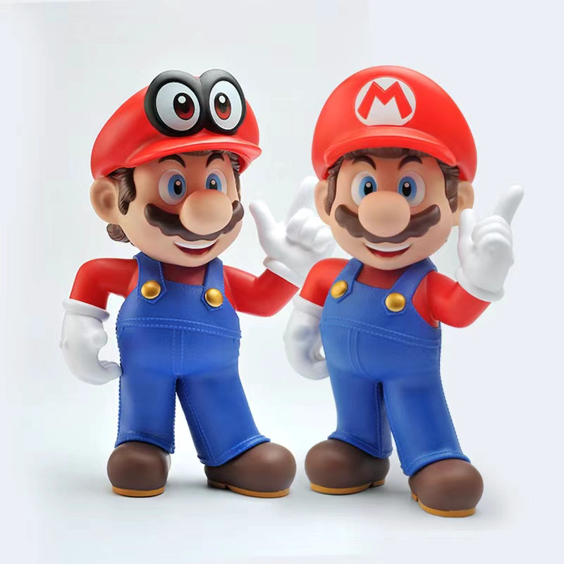 Super Mario Brothers Anime Large Model With M Hat Toy 4