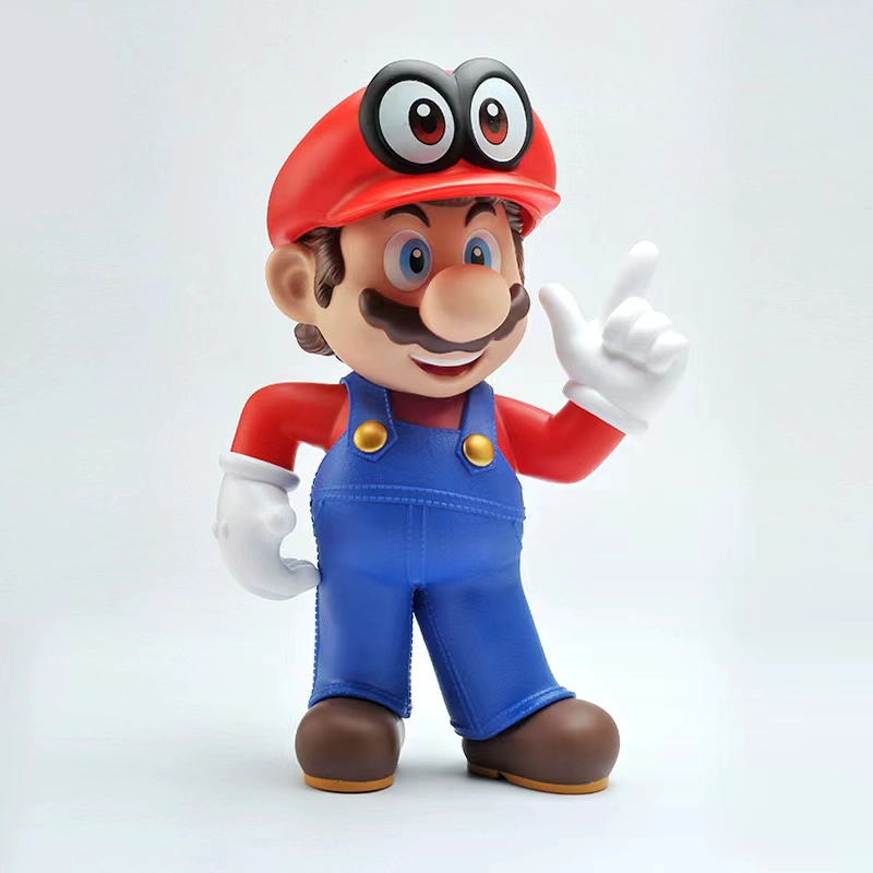 Super Mario Brothers Anime Large Model With M Hat Toy 6