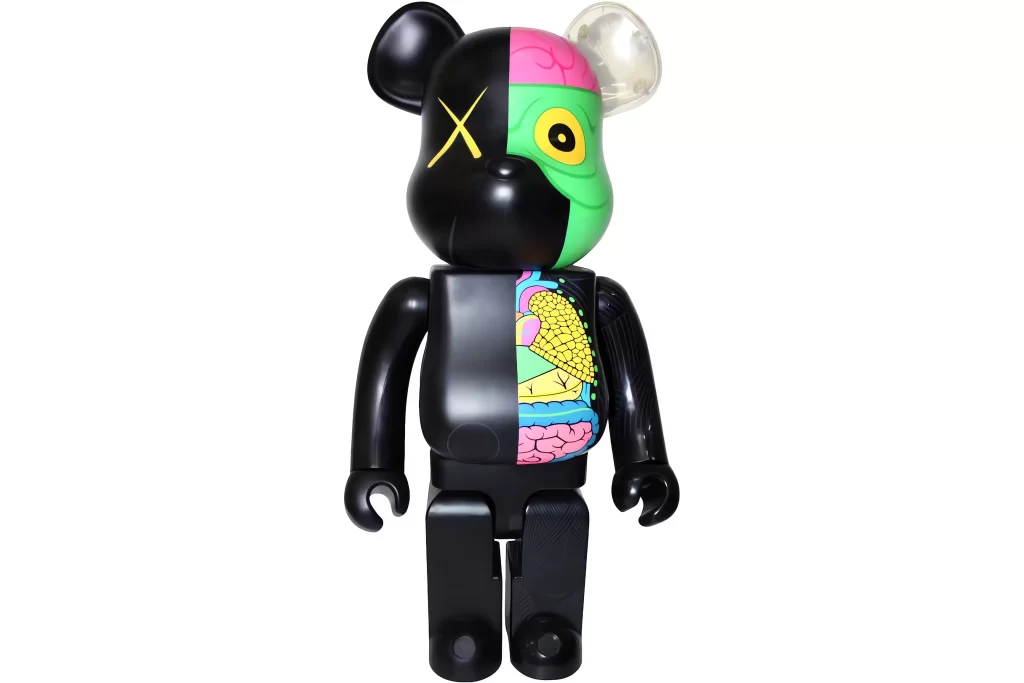 Bearbrick Kaws Dissected 1000 Black Toy