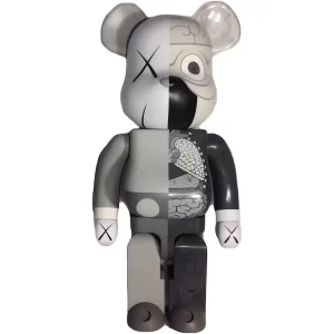Bearbrick Kaws Dissected 1000% Grey Toy