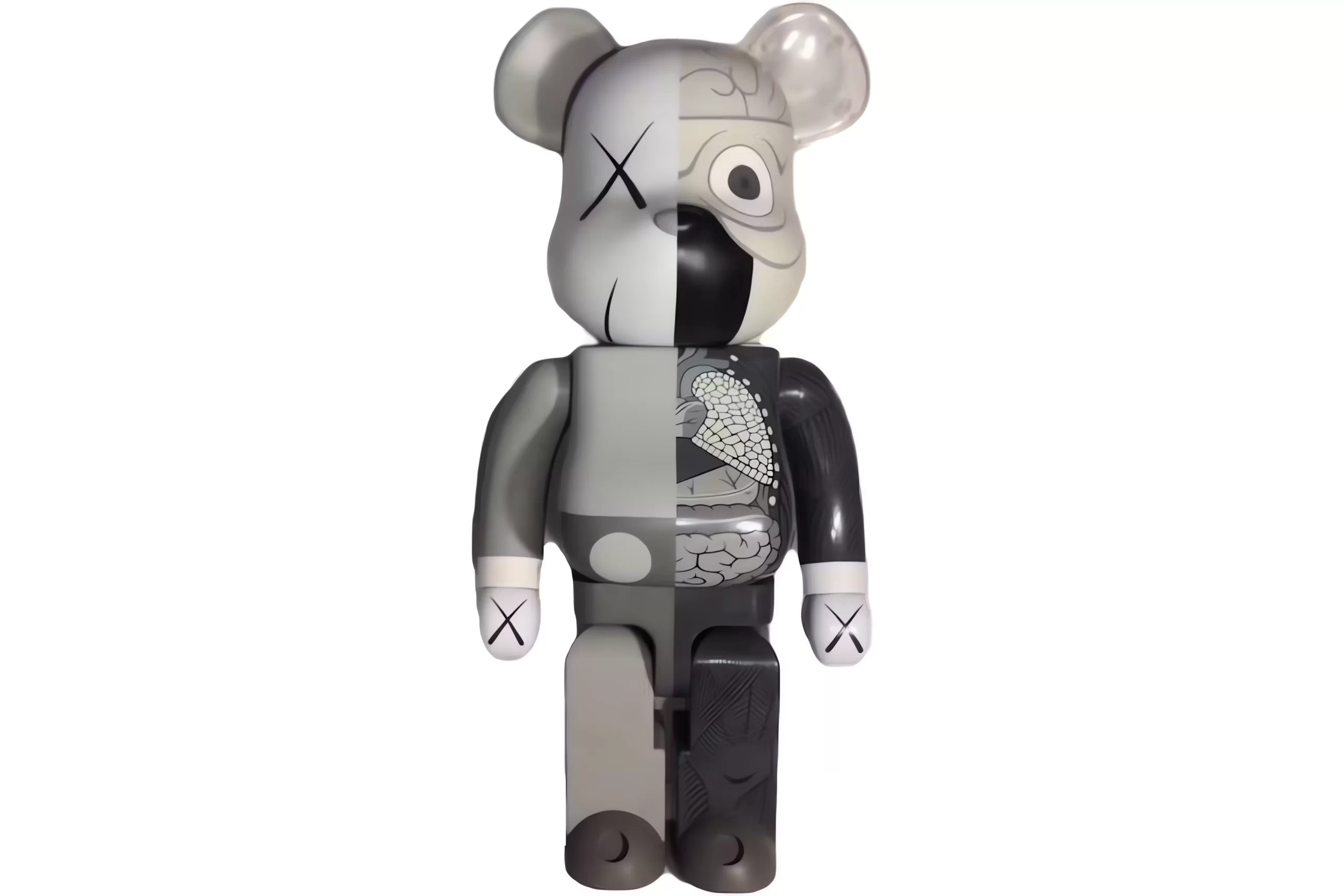 Bearbrick Kaws Dissected 1000% Grey Toy