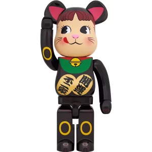 Bearbrick Maneki Neko Peko-chan 1000% Black Toy