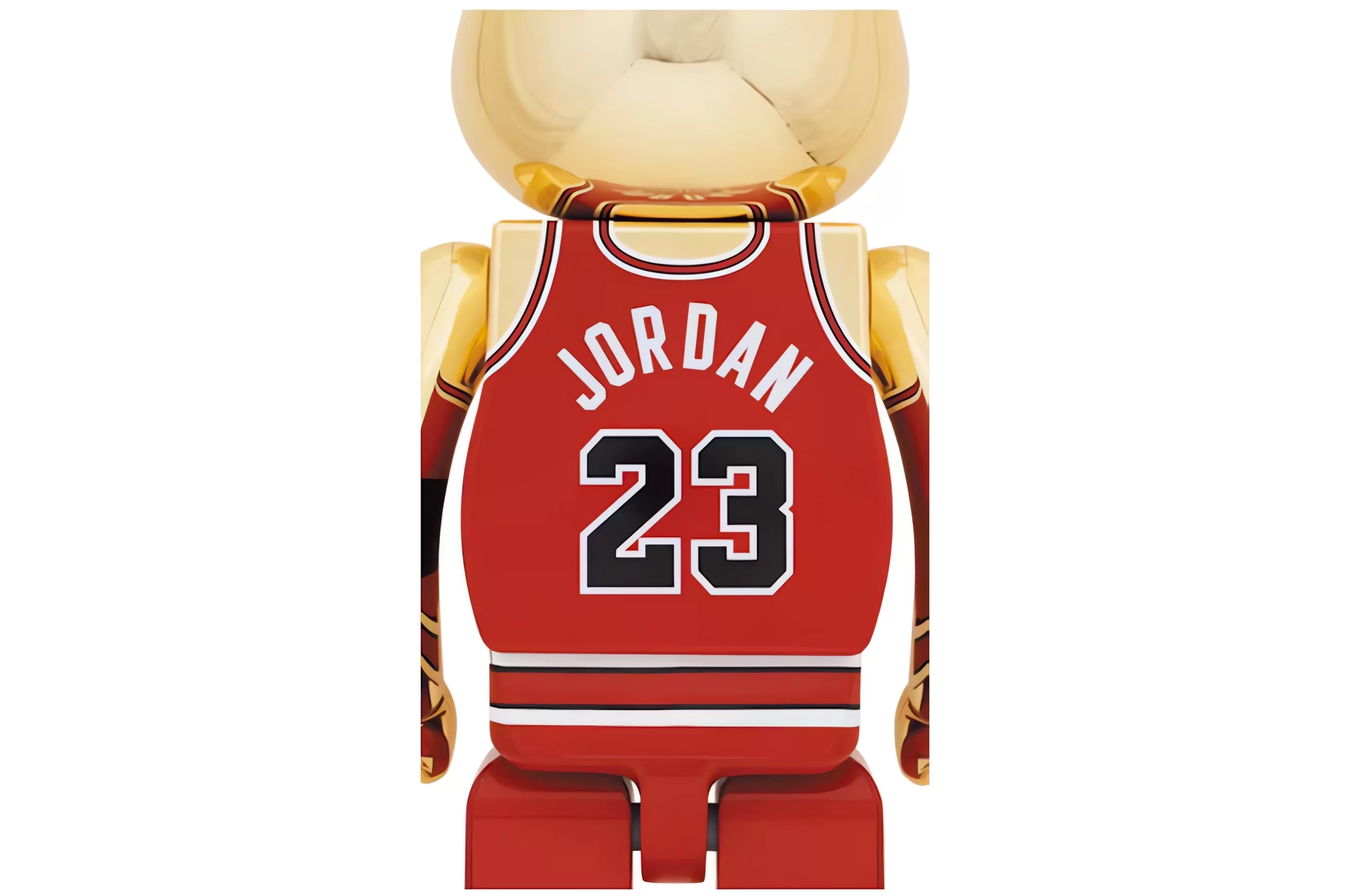 Bearbrick Michael Jordan 1985 Rookie Jersey 1000% Gold Toy