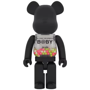 Bearbrick My First Baby 1000% Matte Black Glow Toy