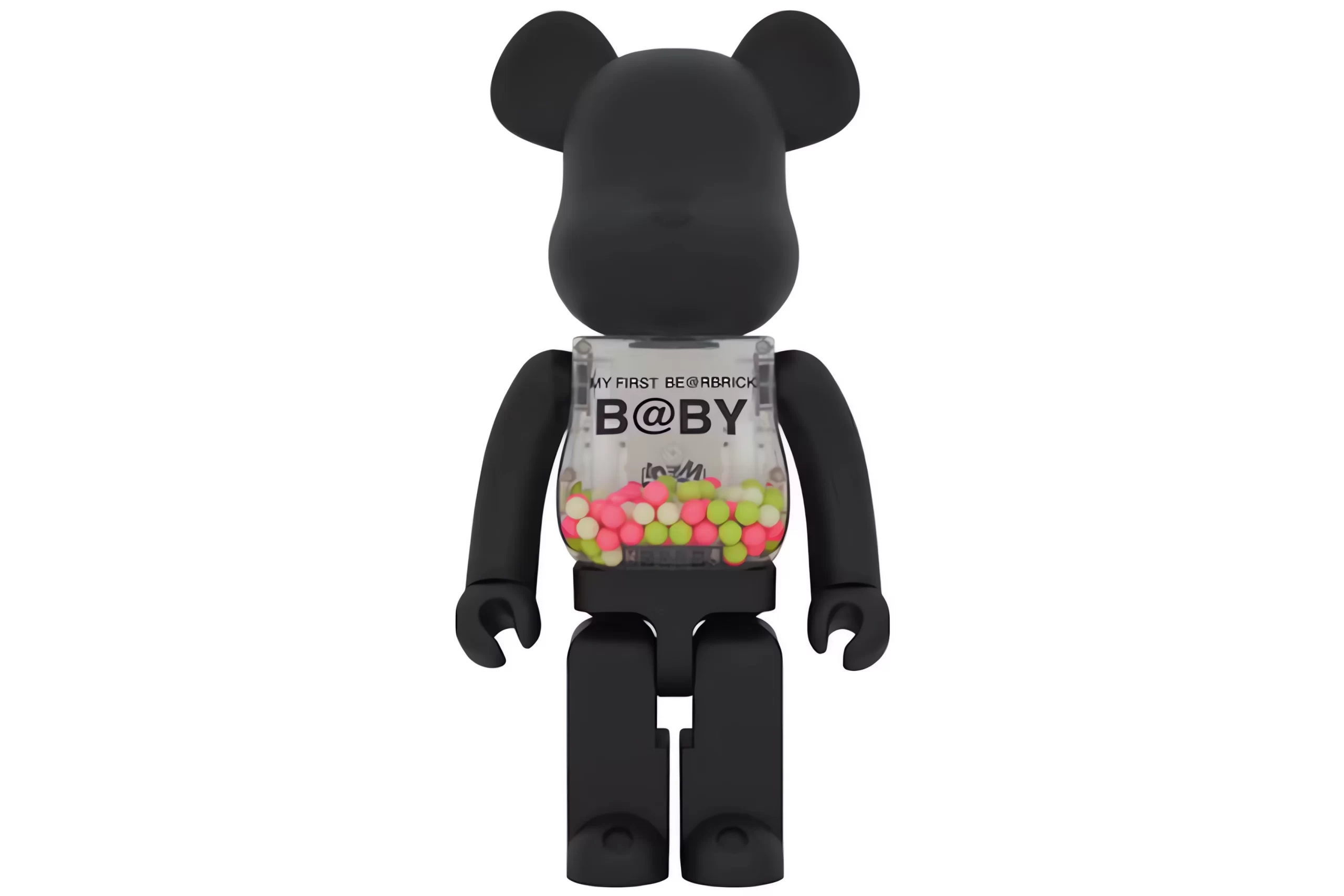 Bearbrick My First Baby 1000% Matte Black Glow Toy