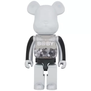 Bearbrick My First Baby 1000%Black & White Chrome Ver. Toy