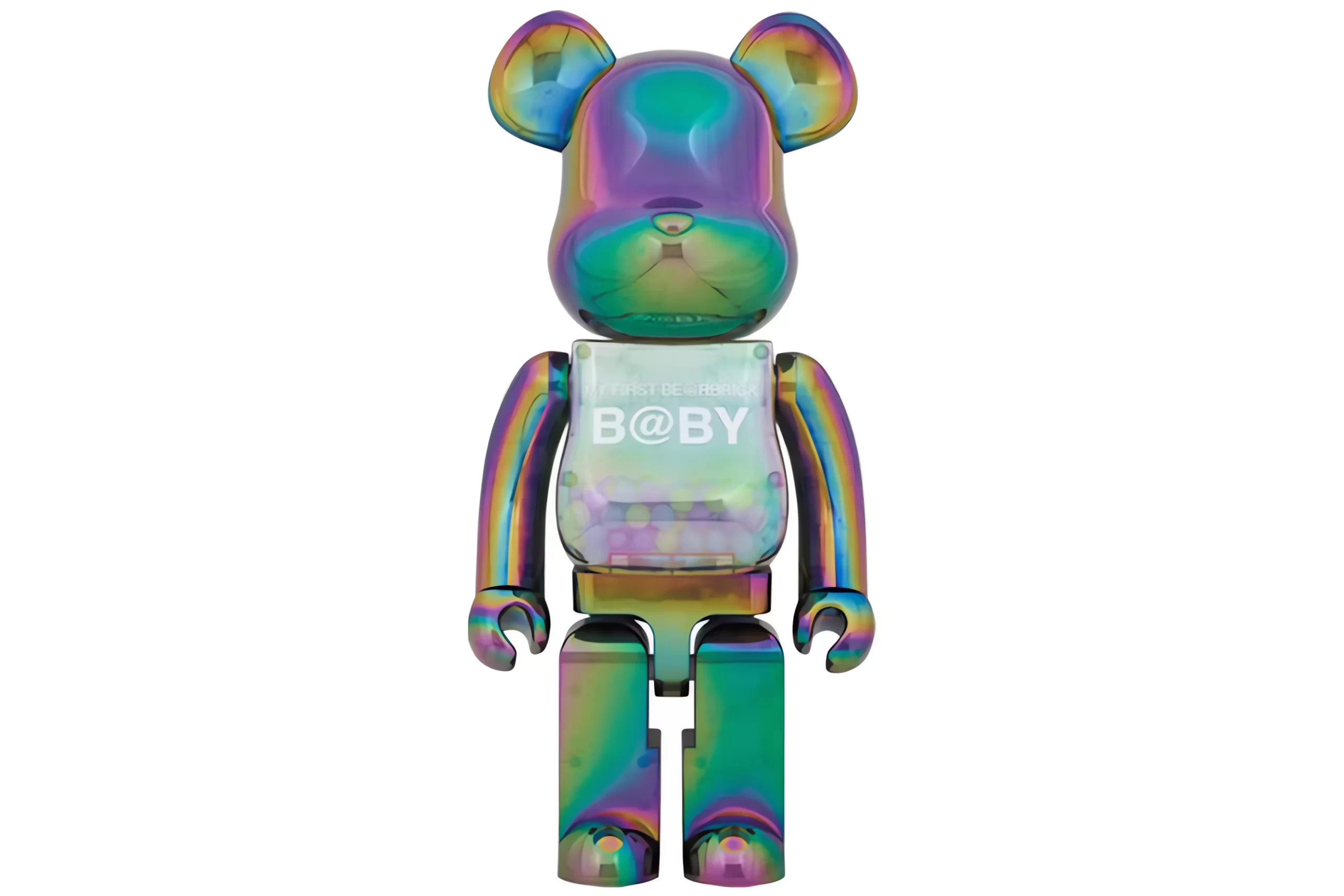 Bearbrick My First Baby Clear Ver. 1000% Black Chrome Toy