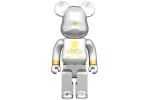 Bearbrick x Mastermind Japan 1000% Silver Toy
