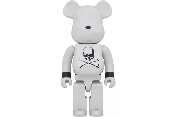 Bearbrick x Mastermind Japan 1000% White Chrome Toy